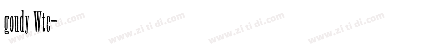 goudy Wtc字体转换